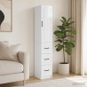 Ensemble de Meubles 2 pcs Blanc brillant 33 x 34,5 x 87 cm 618483618483