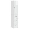 Ensemble de Meubles 2 pcs Blanc brillant 33 x 34,5 x 87 cm 618483618483