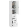Ensemble de Meubles 2 pcs Blanc brillant 33 x 34,5 x 87 cm 618483618483