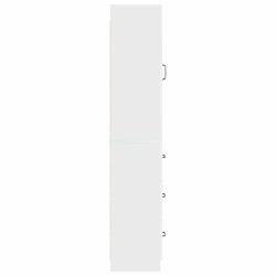 Ensemble de Meubles 2 pcs Blanc brillant 33 x 34,5 x 87 cm 618483618483