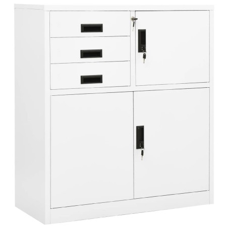 Armoire de bureau Blanc 90x40x102 cm Acier 618487618487