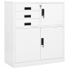 Armoire de bureau Blanc 90x40x102 cm Acier 618487618487