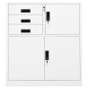 Armoire de bureau Blanc 90x40x102 cm Acier 618487618487