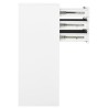 Armoire de bureau Blanc 90x40x102 cm Acier 618487618487