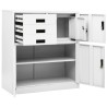 Armoire de bureau Blanc 90x40x102 cm Acier 618487618487