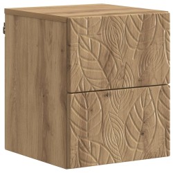 Cabinet de chevet mural Chêne artisanal 34,5 x 33 x 40 cm 618488618488