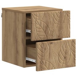 Cabinet de chevet mural Chêne artisanal 34,5 x 33 x 40 cm 618488618488