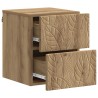 Cabinet de chevet mural Chêne artisanal 34,5 x 33 x 40 cm 618488618488