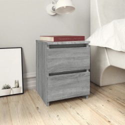Table de chevet grise Sonoma 30x30x40 cm en bois composite 618492618492