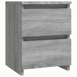 Table de chevet grise Sonoma 30x30x40 cm en bois composite 618492618492