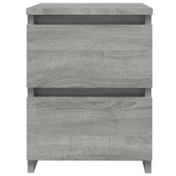 Table de chevet grise Sonoma 30x30x40 cm en bois composite 618492618492