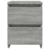 Table de chevet grise Sonoma 30x30x40 cm en bois composite 618492618492