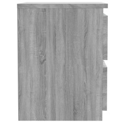 Table de chevet grise Sonoma 30x30x40 cm en bois composite 618492618492