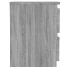 Table de chevet grise Sonoma 30x30x40 cm en bois composite 618492618492