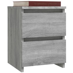 Table de chevet grise Sonoma 30x30x40 cm en bois composite 618492618492