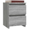 Table de chevet grise Sonoma 30x30x40 cm en bois composite 618492618492