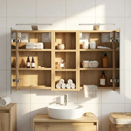 Ensemble de Meubles de Salle de Bain 3 pc 80 x 10,5 x 50 cm 618493618493