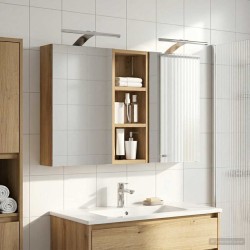 Ensemble de Meubles de Salle de Bain 3 pc 80 x 10,5 x 50 cm 618493618493