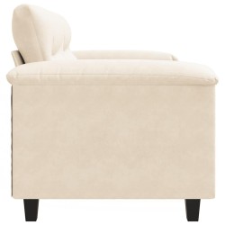Canapé à 2 places Beige 120 cm Tissu microfibre 618495618495