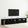 Meuble TV 2 pcs Chêne noir 230 x 36,5 x 40 cm Bois d'ingénierie 618496618496