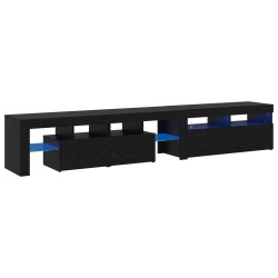 Meuble TV 2 pcs Chêne noir 230 x 36,5 x 40 cm Bois d'ingénierie 618496618496