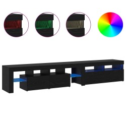 Meuble TV 2 pcs Chêne noir 230 x 36,5 x 40 cm Bois d'ingénierie 618496618496