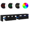 Meuble TV 2 pcs Chêne noir 230 x 36,5 x 40 cm Bois d'ingénierie 618496618496