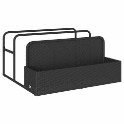 Rangement pour matelas gonflables de piscine noir 110 x 100 x 57 cm en rotin synthétique 618497618497