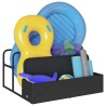 Rangement pour matelas gonflables de piscine noir 110 x 100 x 57 cm en rotin synthétique 618497618497