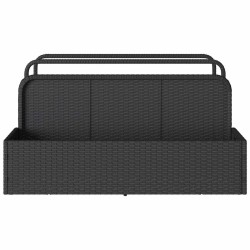 Rangement pour matelas gonflables de piscine noir 110 x 100 x 57 cm en rotin synthétique 618497618497