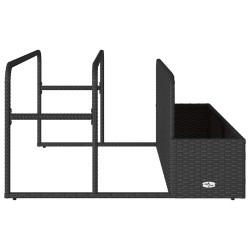 Rangement pour matelas gonflables de piscine noir 110 x 100 x 57 cm en rotin synthétique 618497618497