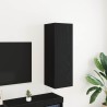 Meuble TV mural Chêne noir 30,5 x 30 x 90 cm Bois d'ingénierie 618500618500
