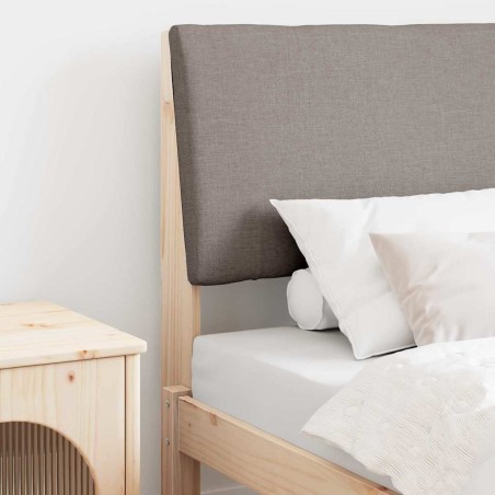 Tête de lit capitonnée Taupe 75 cm Pin massif 618501618501