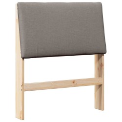 Tête de lit capitonnée Taupe 75 cm Pin massif 618501618501