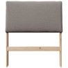 Tête de lit capitonnée Taupe 75 cm Pin massif 618501618501