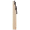 Tête de lit capitonnée Taupe 75 cm Pin massif 618501618501