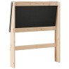 Tête de lit capitonnée Taupe 75 cm Pin massif 618501618501