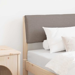 Tête de lit capitonnée Taupe 75 cm Pin massif 618512618512