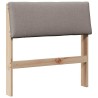 Tête de lit capitonnée Taupe 75 cm Pin massif 618512618512