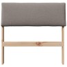 Tête de lit capitonnée Taupe 75 cm Pin massif 618512618512