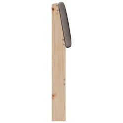 Tête de lit capitonnée Taupe 75 cm Pin massif 618512618512