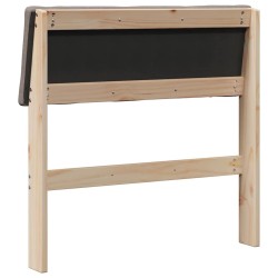 Tête de lit capitonnée Taupe 75 cm Pin massif 618512618512