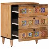 Cabinet de chevet Naturel 50 x 33 x 62 cm Bois de mangue massif 618516618516