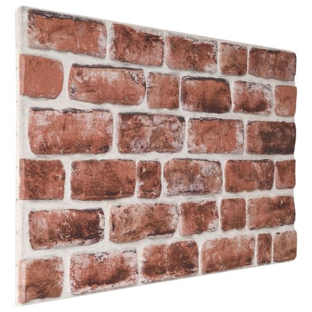 Panneaux muraux 10 pcs Marron foncé et Blanc 100 x 50 cm 618517618517