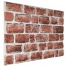 Panneaux muraux 10 pcs Marron foncé et Blanc 100 x 50 cm 618517618517