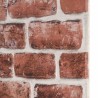 Panneaux muraux 10 pcs Marron foncé et Blanc 100 x 50 cm 618517618517