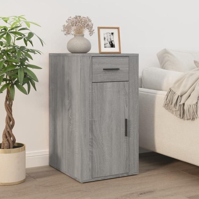 Armoire de bureau Sonoma gris 40x49x75 cm Bois d'ingénierie 618518618518