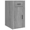 Armoire de bureau Sonoma gris 40x49x75 cm Bois d'ingénierie 618518618518