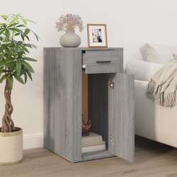 Armoire de bureau Sonoma gris 40x49x75 cm Bois d'ingénierie 618518618518