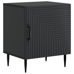 Cabinet de chevet Noir 43 x 34,5 x 50 cm Bois d'ingénierie 618523618523